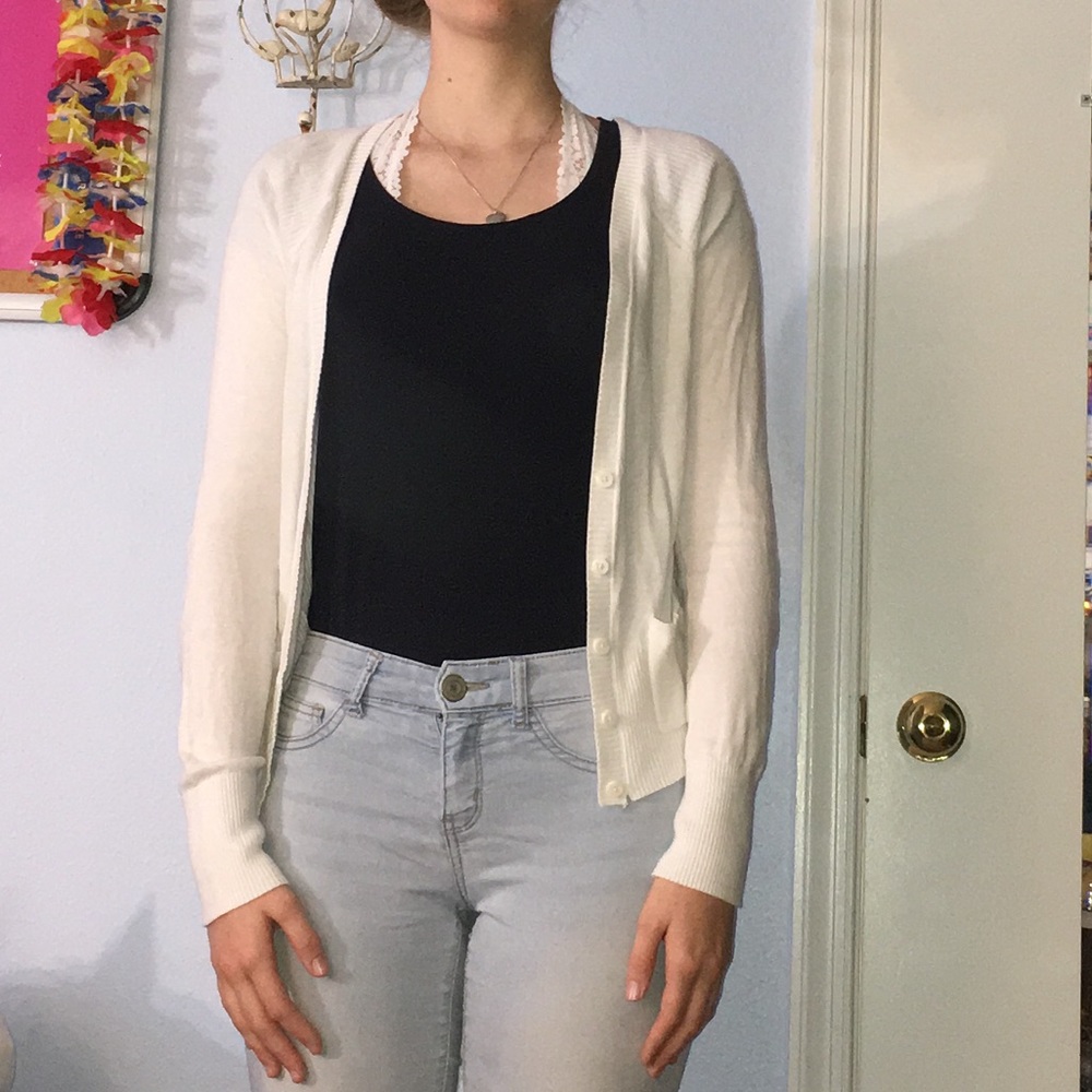 White Cardigan